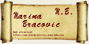 Marina Bracović vizit kartica